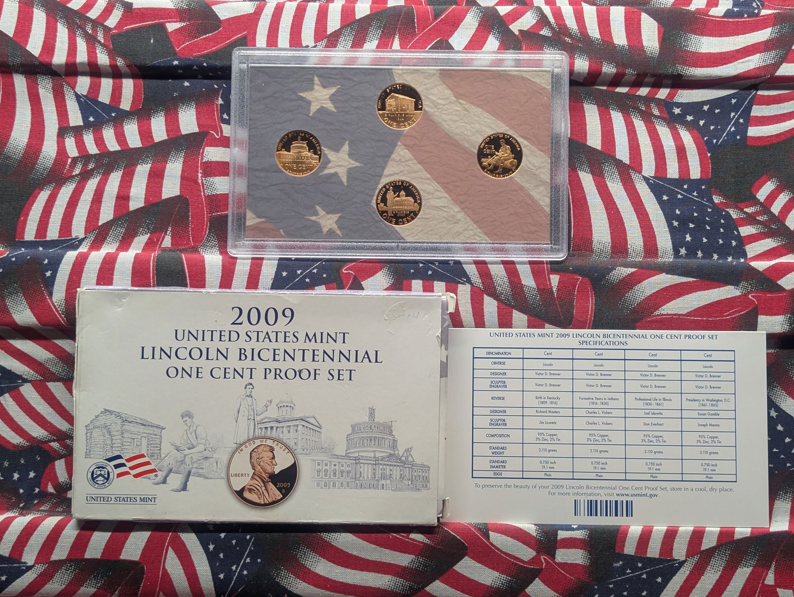 2009-S US Mint Lincoln Bicentennial One Cent Proof Set (1 of 4)