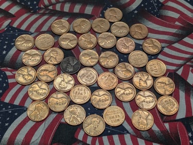Forty, 1920's, Lincoln Wheat Cents