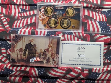 2010-S US Mint Presidential One Dollar Coin Proof Set