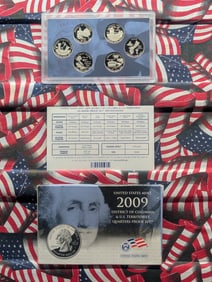 2009-S District Of Columbia & U.S. Territories Quarters Proof Set In OGP With COA