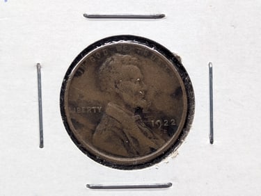 1922-D Lincoln Wheat Cent w/Weak "D"
