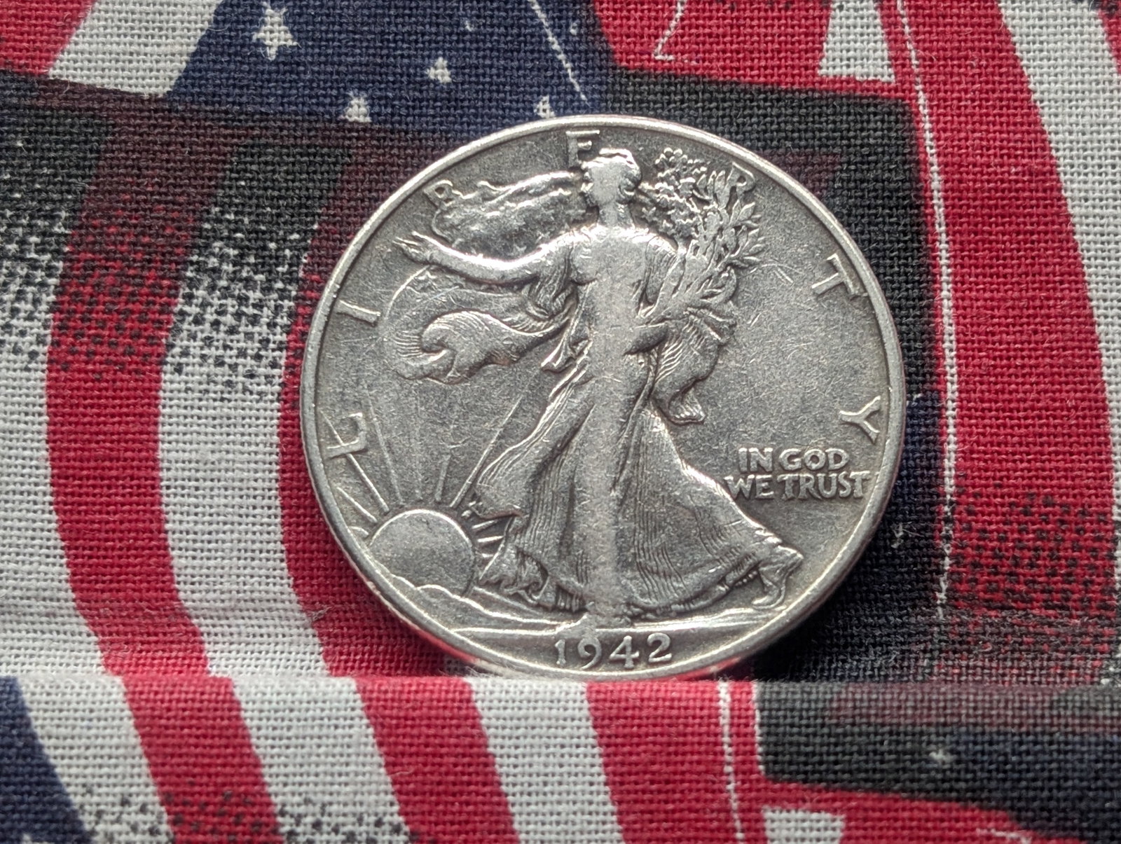 1942, WWII Era, 90% Silver, Walking Liberty Half Dollar, 83 Years Old!: 1942, WWII Era, 90% Silver, Walking Liberty Half Dollar, 83 Years Old!