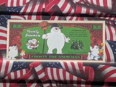 Frosty The Snowman Christmas Note, Novelty, Crisp