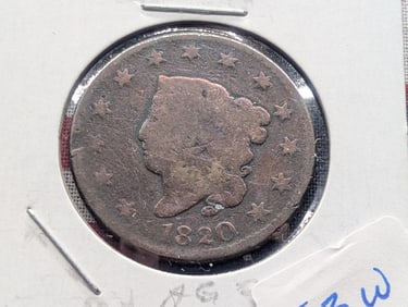 1820 Large Cent - Coronet