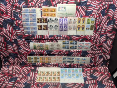 Twenty Assorted Plate Block Stamps - All MOGNH