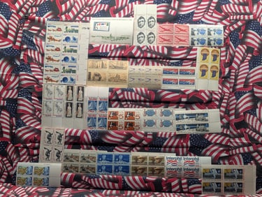 Twenty Assorted Plate Block Stamps - All MOGNH