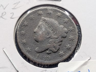 1833 Large Cent - Coronet
