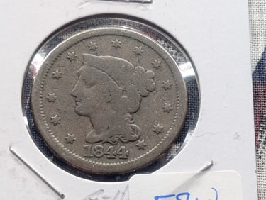 1844 Large Cent - Braided