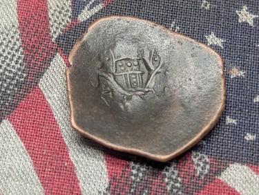 12th-14th Century, Depicting Jesus & Mary, Byzantine Cup Coin-Medieval Coin, over 600 years old!