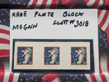 Rare US Plate Block Stamp Scott #3018