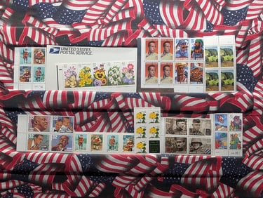 Ten Assorted Expensive Plate Block Stamps - All MOGNH