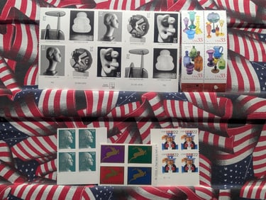 Five Assorted Very Expensive Plate Block Stamps - All MOGNH