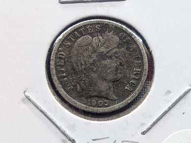 1903 Barber Dime - F/VF