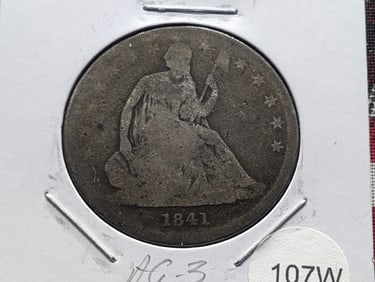 1841 Seated Liberty Half Dollar