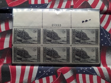 Extremely Rare Acadia Plate Block Stamps - MOGNH