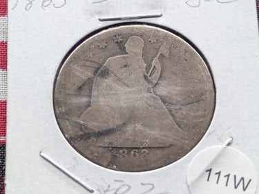 1863-S Seated Liberty Half Dollar
