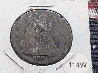 1876 Seated Liberty Half Dollar