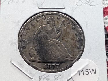1877 Seated Liberty Half Dollar