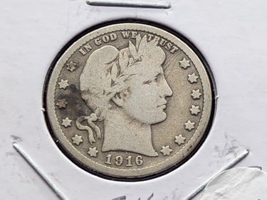 1916-D Barber Half Dollar