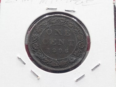 1896 Canada 1 Cent - Victoria VG10