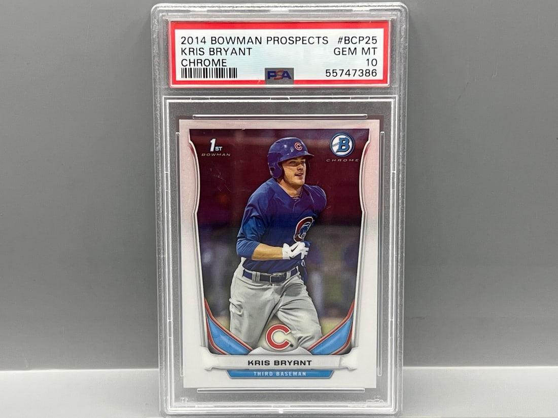 2014 Bowman Prospects Chrome Kris Bryant 1st Bowman RC #BCP25 PSA Gem Mint 10 (1 of 2)