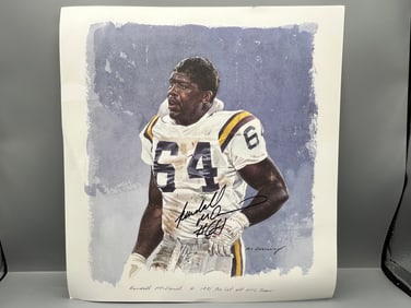 1991 Randall McDaniel Minnesota Vikings Autographed Picture