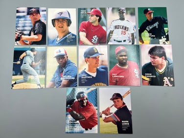 1990 Broder Style Rookies Superstars Baseball Complete Set W/ Frank Thomas RC