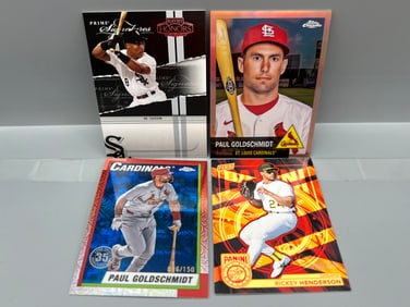 Lot of (4) Assorted Baseball Serial Numbered Star Player Cards