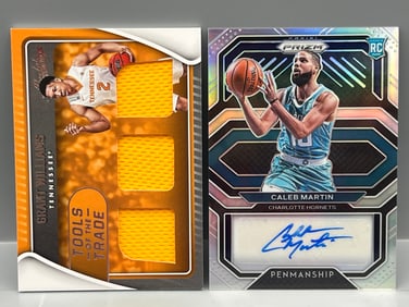 2022 Panini Chronicles Absolute Draft Picks Grant Williams Relic & 2020-21 Panini Prizm Caleb Martin