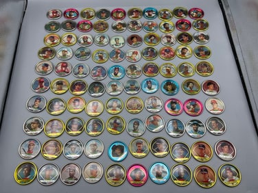 Lot of Assorted 1980s & 90s Baseball Topps Coins W/ Many Stars