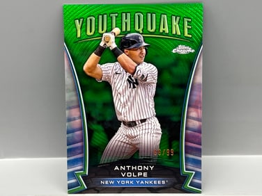 2024 Topps Chrome Anthony Volpe Green Youthquake #/99