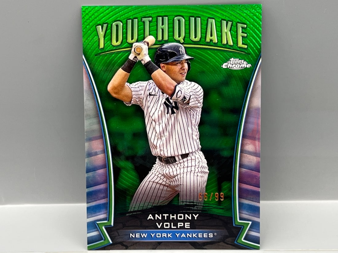 2024 Topps Chrome Anthony Volpe Green Youthquake #/99 (1 of 2)