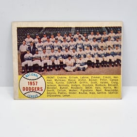 1958 Topps Dodgers Team Card #71