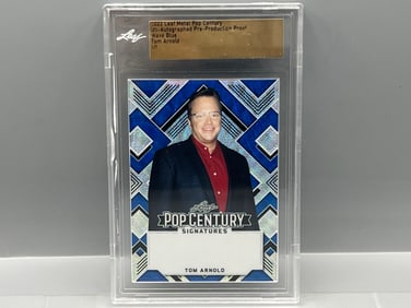 2022 Leaf Metal Pop Century Tom Arnold Pre-Production Proof Wave Blue #1/1