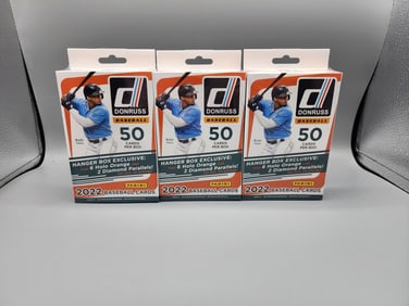 (3) 2022 Donruss Baseball Hanger Boxes