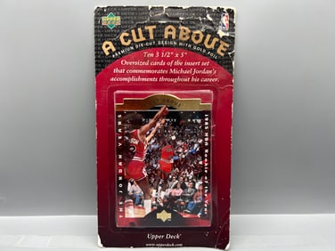1997 Upper Deck Michael Jordan A Cut Above Factory Sealed Oversized Card Set