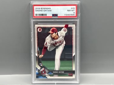 2018 Bowman Shohei Ohtani RC #49 PSA NM-MT 8