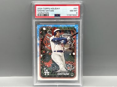 2024 Topps Holiday Shohei Ohtani Variation #H1 PSA NM-MT 8