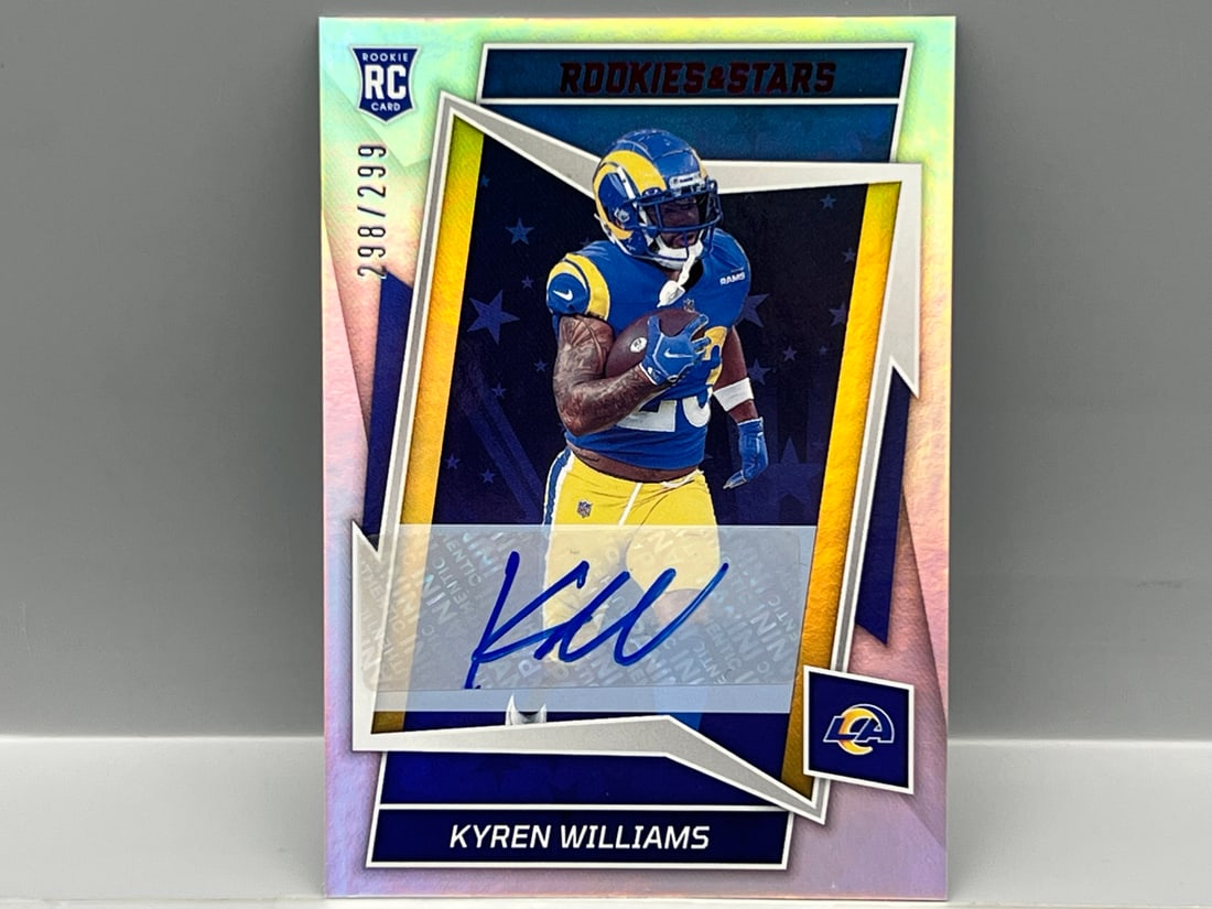 2022 Panini Rookies & Stars Kyren Williams RC Auto #/299: 2022 Panini Rookies & Stars Kyren Williams RC Auto #/299
