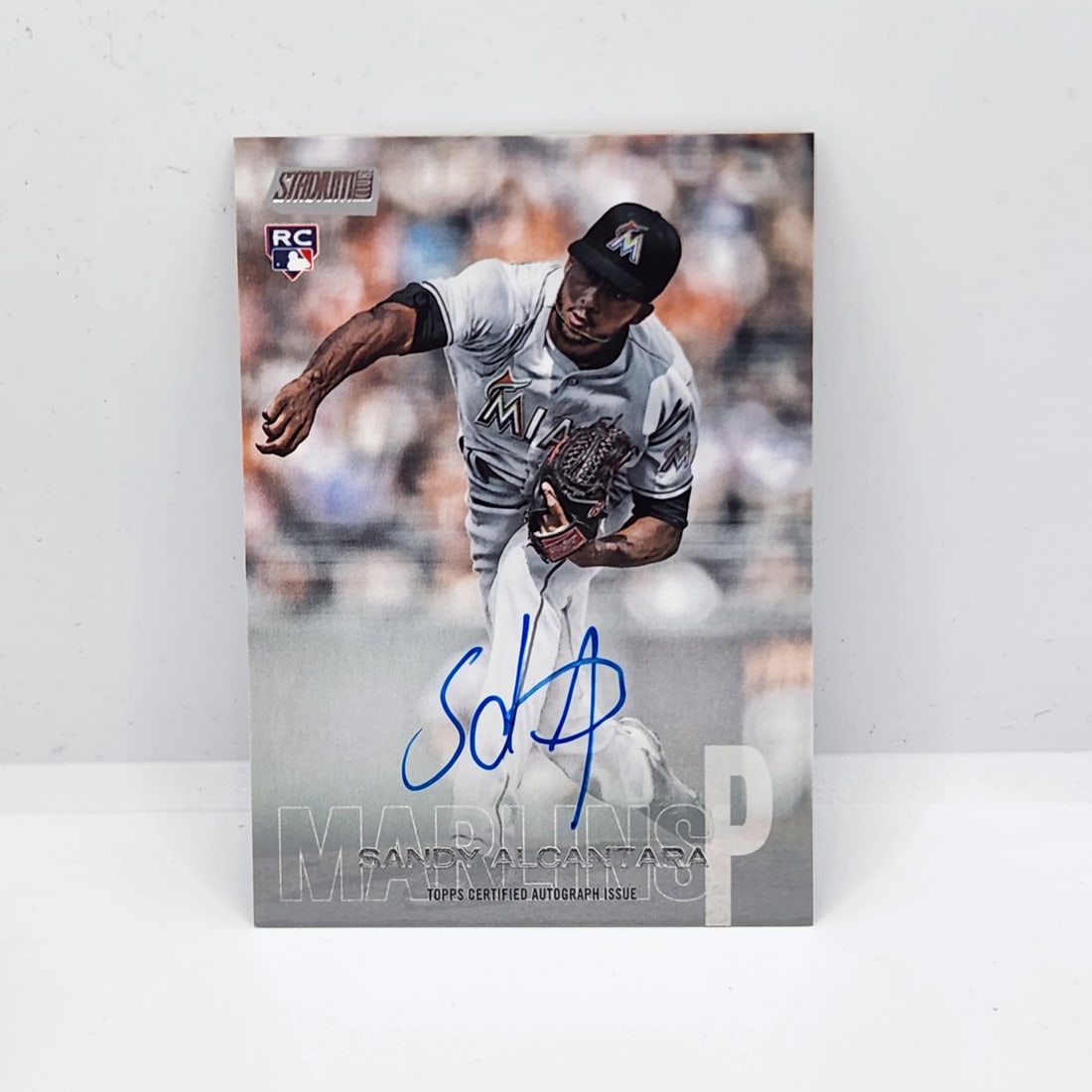 2018 Stadium Club Sandy Alcantara Rookie Auto. Past Cy Young Award Winner: 2018 Stadium Club Sandy Alcantara Rookie Auto. Past Cy Young Award Winner