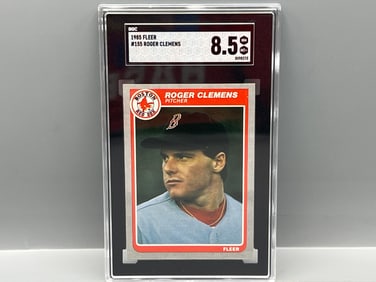 1985 Fleer Roger Clemens RC #155 SGC NM-MT+ 8.5