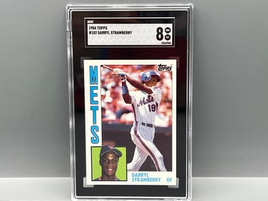 1984 Topps Darryl Strawberry RC #182 SGC NM-MT 8