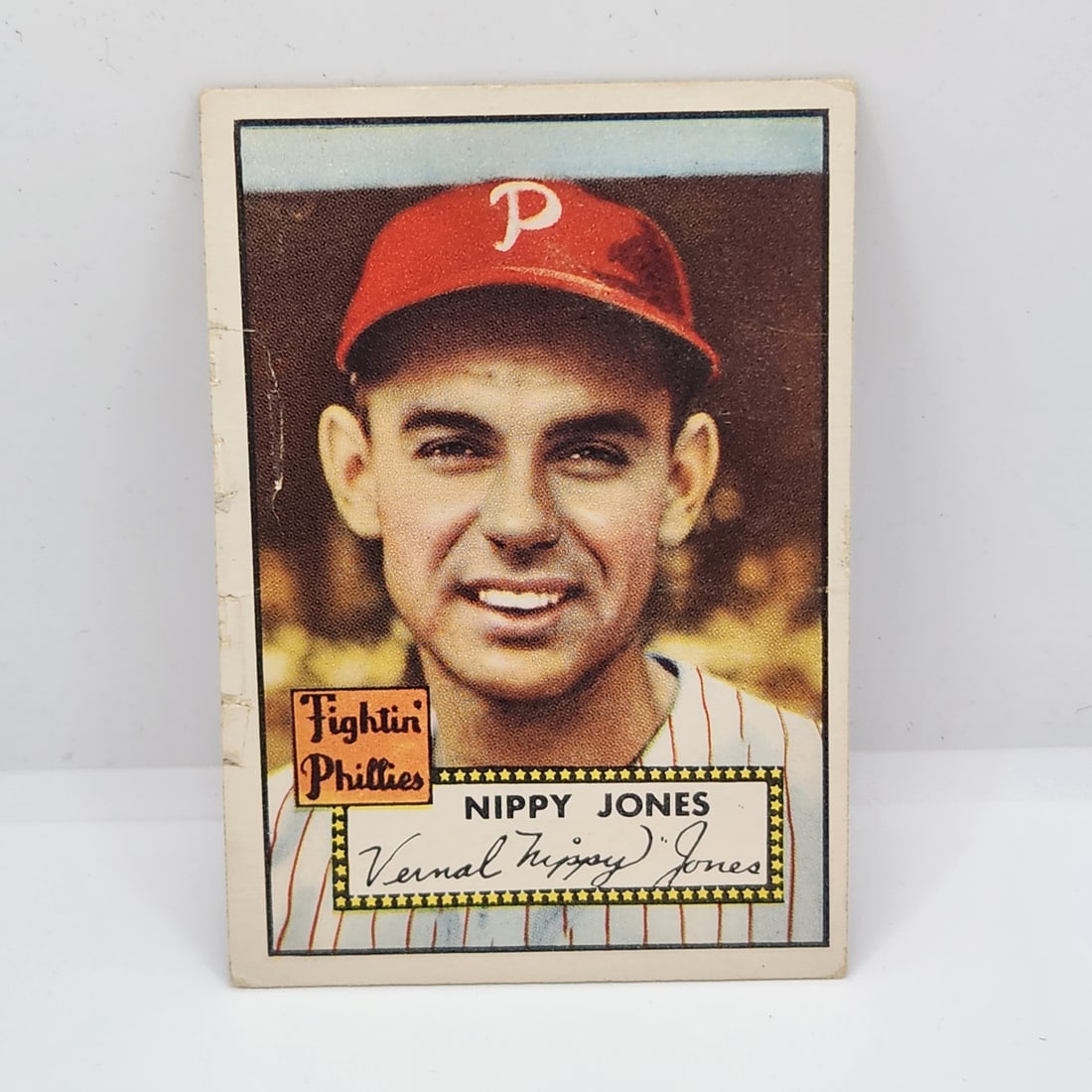 1952 Topps Nippy Jones #213: 1952 Topps Nippy Jones #213