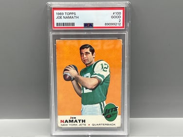 1969 Topps Joe Namath #100 PSA Good 2