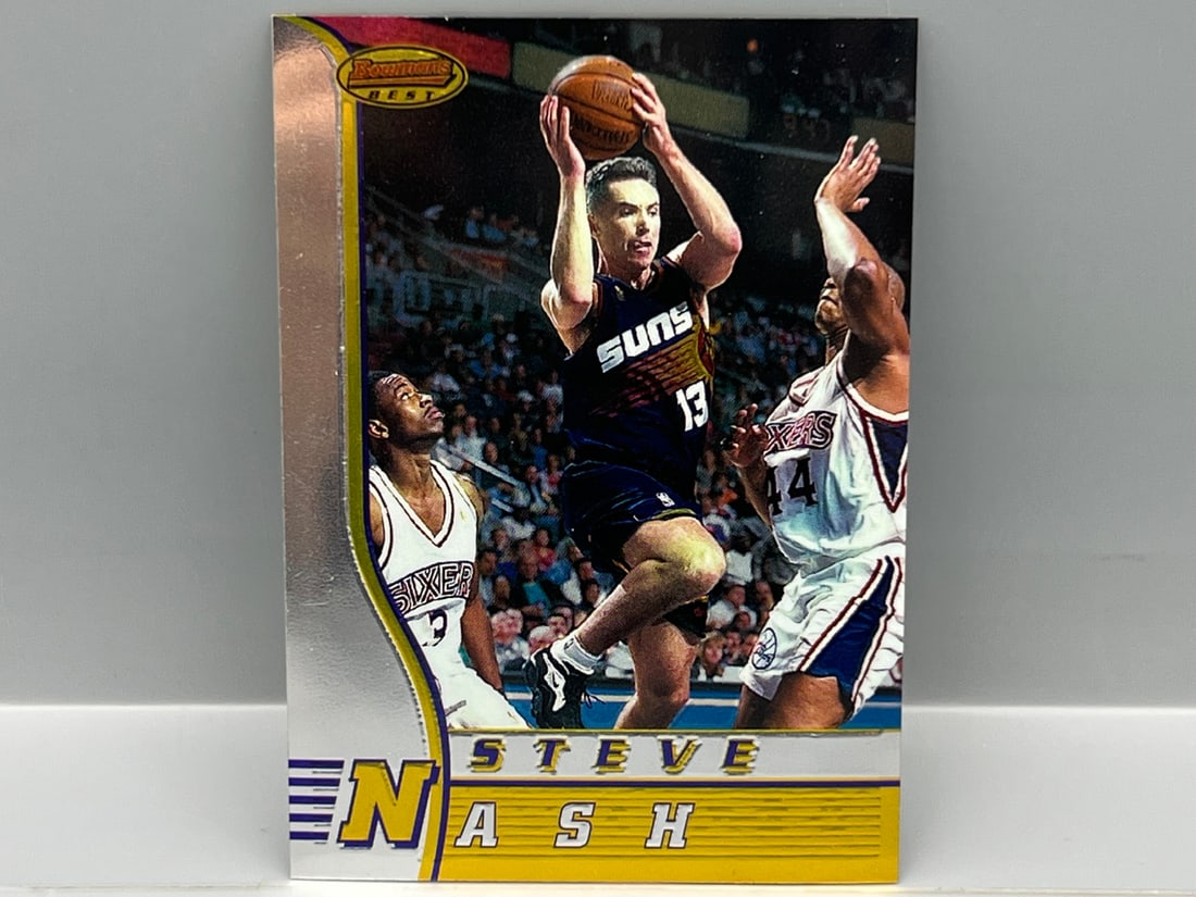 1996-97 Bowman's Best Steve Nash RC #R18: 1996-97 Bowman's Best Steve Nash RC #R18