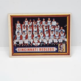 1957 Topps Cincinnati Redlegs Team Card Tough High Number 322