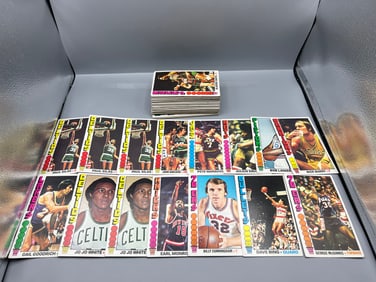 Lot of 1976-77 Topps Basketball Cards W/ Some Stars - Varying Conditions