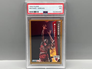 1992 Fleer Michael Jordan #32 PSA NM 7