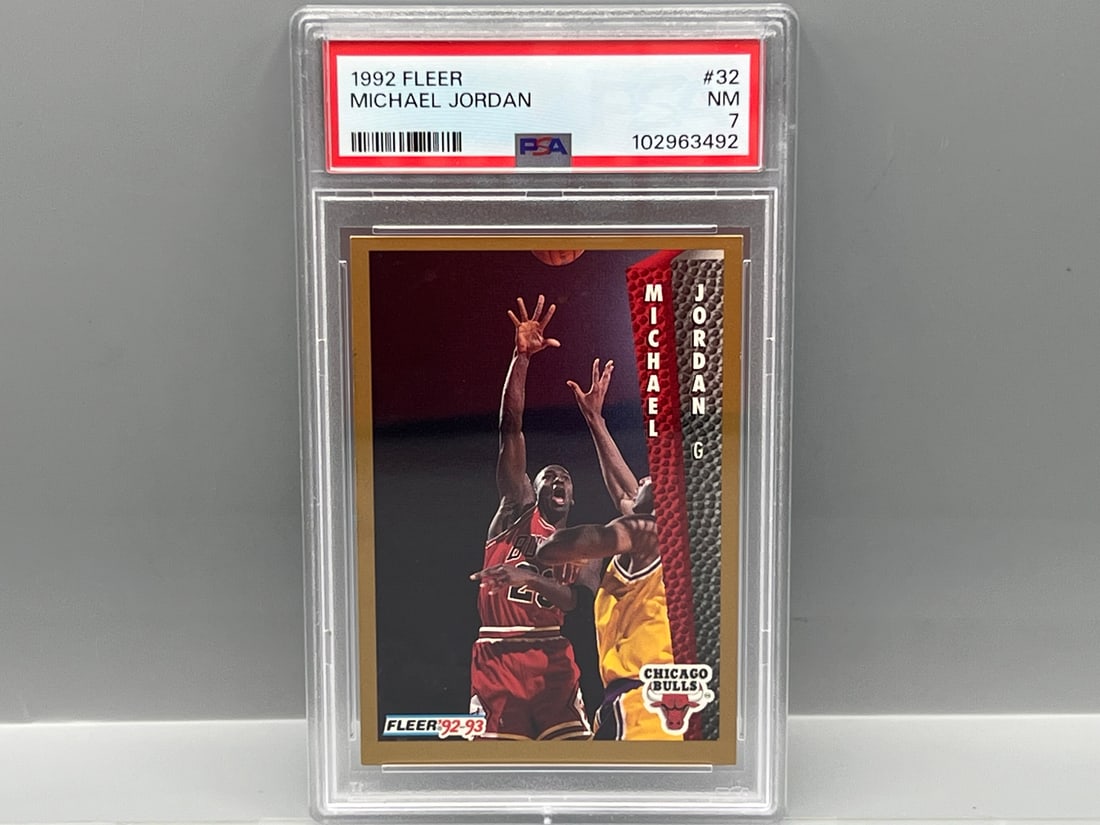 1992 Fleer Michael Jordan #32 PSA NM 7 (1 of 2)