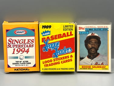 Lot of (3) 1980s & 90s Baseball Department Store Mini Sets